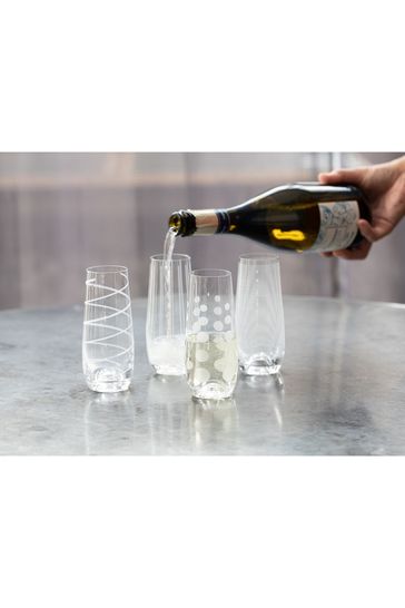 Buy Set Of 4 Mikasa Cheers Stemless Champagne Flutes From The Next Uk Online Shop