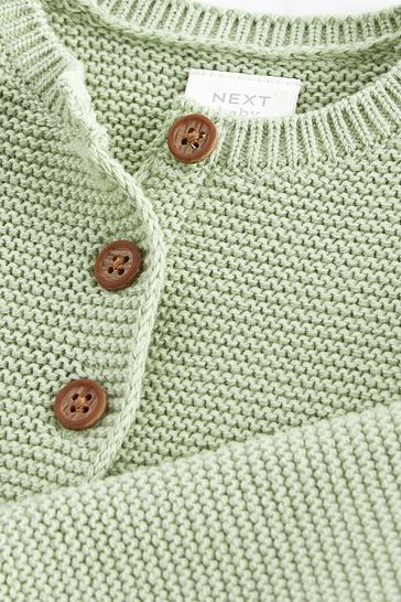 Green baby cardigan shop