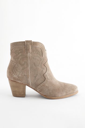 Mink suede 2024 ankle boots