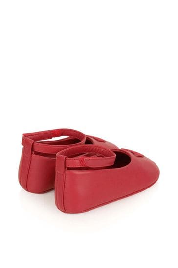 girls red ballerina shoes