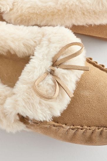 Fluffy moccasin slippers shop