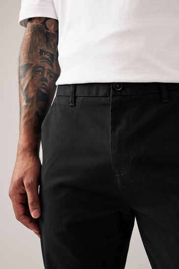 Black chino best sale skinny pants