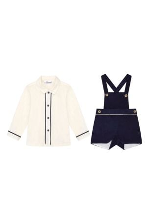 Miranda Baby Boys Navy Corduroy Dungarees Set Childsplay Clothing Kuwait
