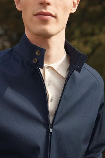 Mens slim deals fit harrington jacket