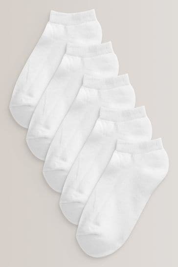 Girls white trainer socks online
