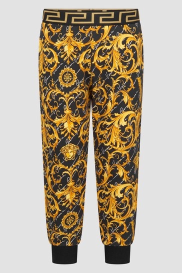Girls Gold Baroque Joggers