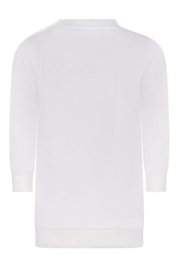 white sweater dress for baby girl