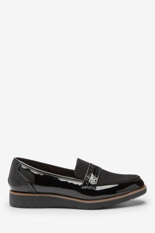 Black comfort loafers womens clearance