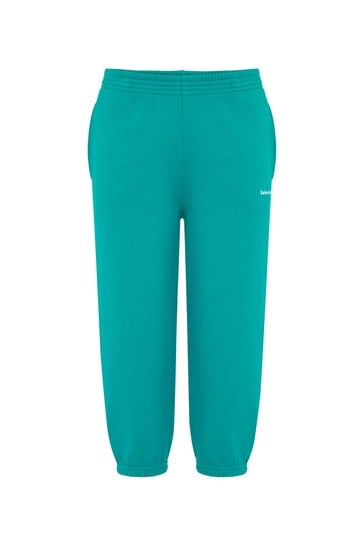 Kids Turquoise Cotton Joggers