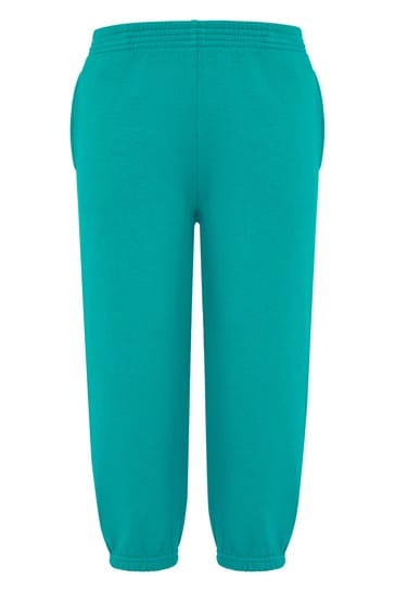 Kids Turquoise Cotton Joggers