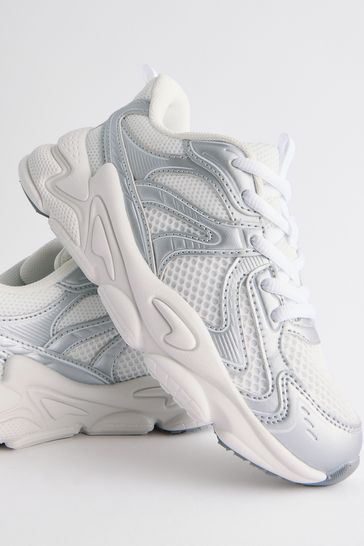 Metallic chunky trainers online