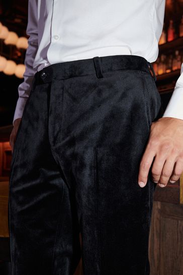 Velvet suit trousers cheap