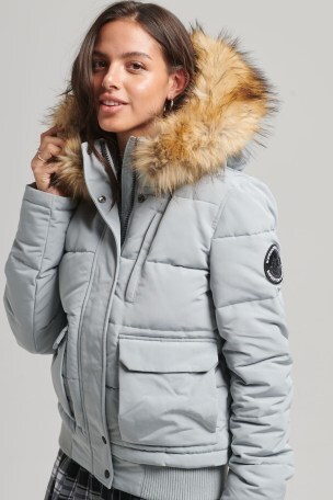 Buy Superdry Blue Everest Hooded Puffer 