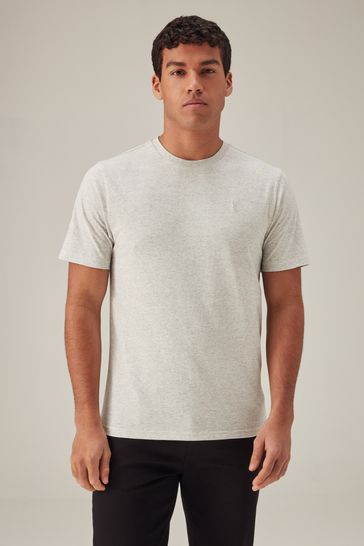 Grey Single Stag Marl T-Shirt