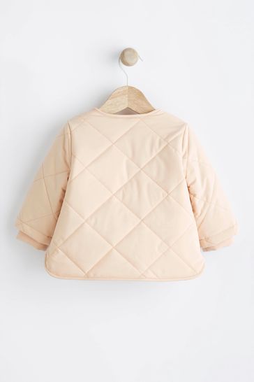 Cream Baby Quilted Jacket (0mths-2yrs)