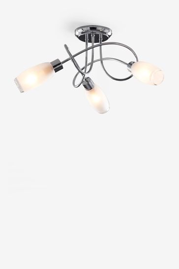 next capri 3 light ceiling fitting