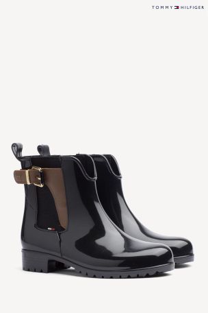 Tommy Hilfiger Buckled Ankle Wellies 
