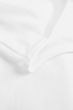 White Longline Thin Strap Vest