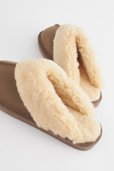 Next leather hotsell slippers