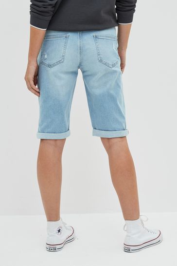 Buy Denim Knee Shorts from Next