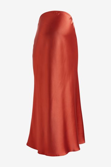 Maternity satin maxi skirt online