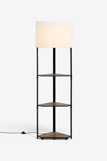 Corner Shelf Floor Lamp From The, How Do You Measure Corner Shelves