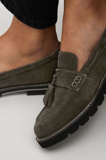 Khaki loafers best sale