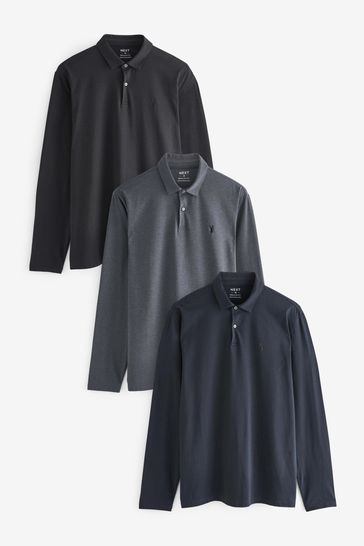 Next long sleeve polo best sale