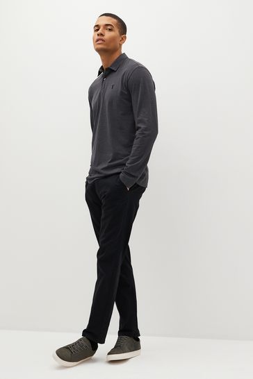 Polo formal shirts for men black store
