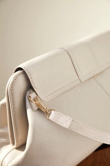 Ecru shop clutch bag