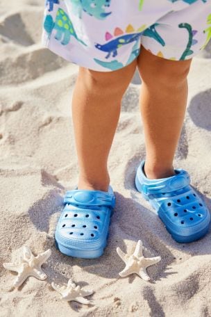Blue clogs shop