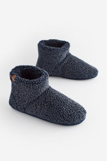 Grey Wool Slipper Boots for Men by Bergstein from Woollykins