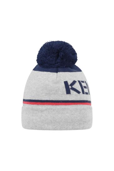 Kenzo Kids Boys Navy/Grey Bobble Hat