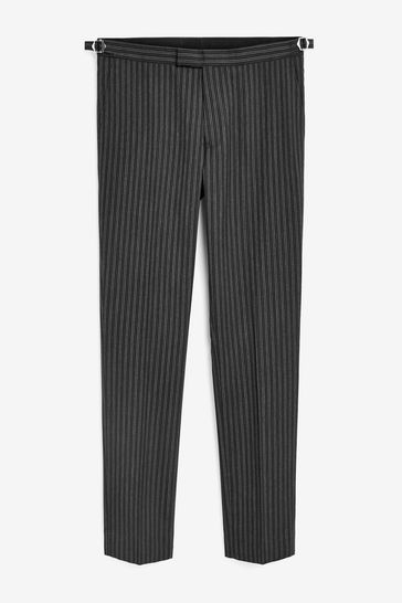 Charcoal Grey Slim Fit Morning Suit Trousers