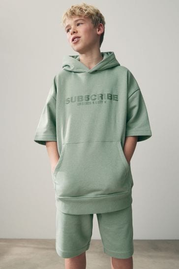 Short sleeve hoodie girl online