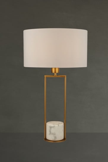 Elle Marble Base Table Lamp By, Marble Base Table Lamp