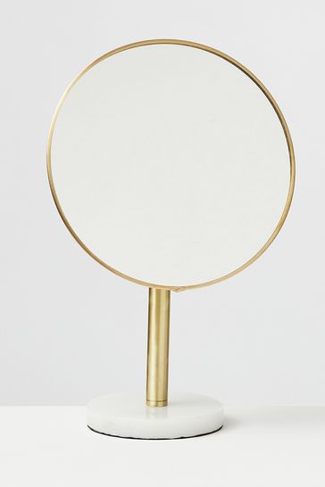 Buy Oliver Bonas Marble Round Pivoting Dressing Mirror from the Next UK ...