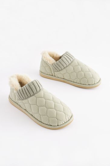Next grey ladies slippers cheap