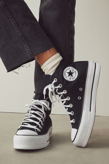 Cambio Víspera erosión Buy Converse Lift Platform High Top Trainers from the Next UK online shop