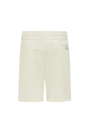 Baby Boys White Cotton Shorts