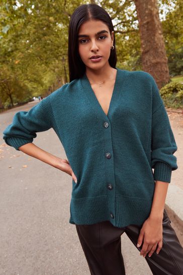 Camel Brown Textured Cardigan