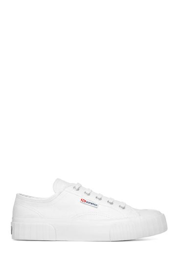 superga white trainers