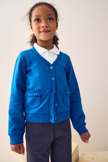 Jersey cardigan with pockets deals