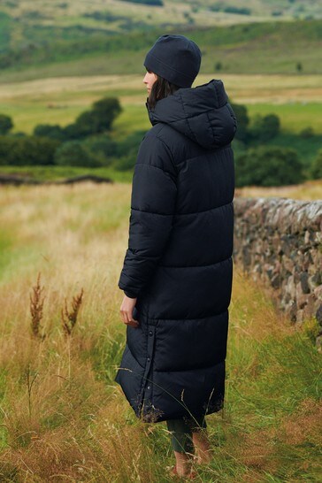 next longline padded coat