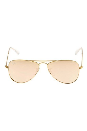 Ray-Ban Girls Rose Gold Aviator Sunglasses