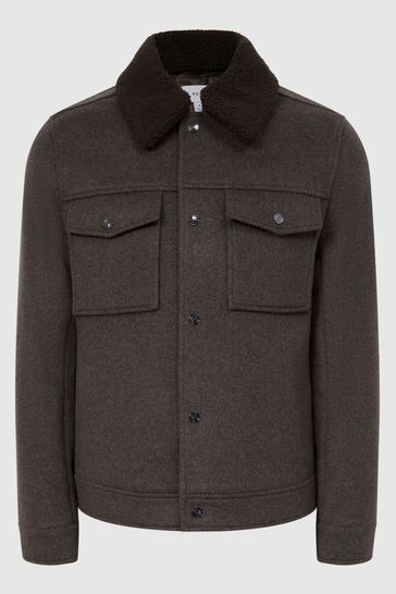 Buy Reiss Jackson Wool Blend Blouson Jacket from the Next UK online shop