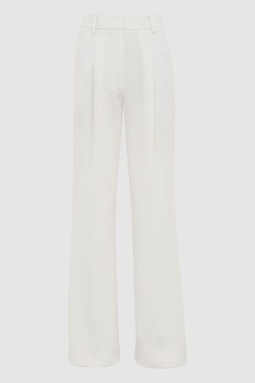 Buy Reiss Tatum Crepe Wide Leg Trousers from the Next UK online shop