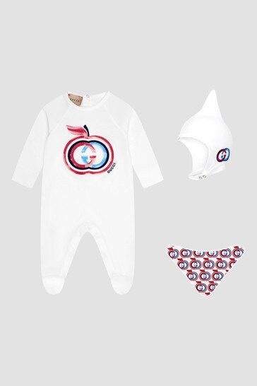 Baby White Sleepsuit Gift Set