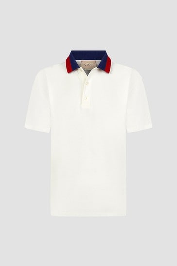 Boys Cream Polo Shirt