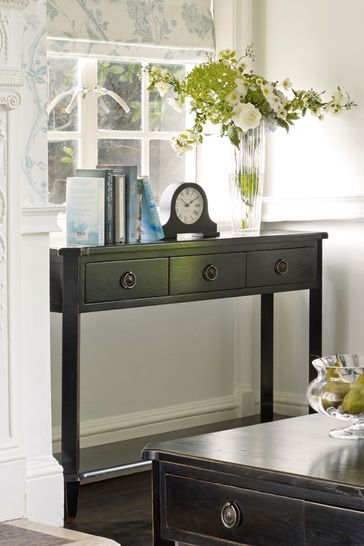 3 Drawer Console Table By Laura Ashley, Console Table With Shelves Uk